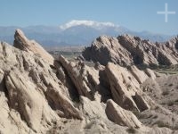 The 'Quebrada de Flechas', in the back the Nevado de Cachi (6,400 m), Calchaquí valley, province of Salta, Argentina The 'Quebrada de Flechas', in the back the Nevado de Cachi (6,400 m), Calchaquí valley, province of Salta, Argentina